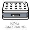 King 200 x 200mts