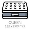 Queen 152 x 200mts