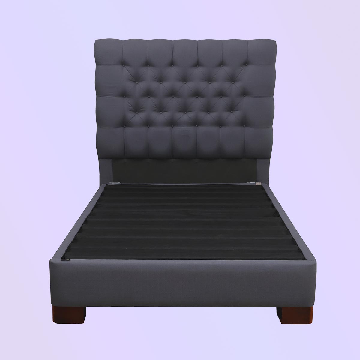 Foto frontal Recámara Glam gris - Selther